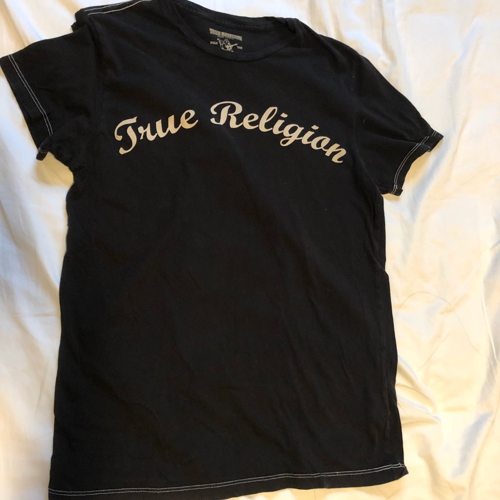 🖤 TRUE RELIGION logo tshirt S